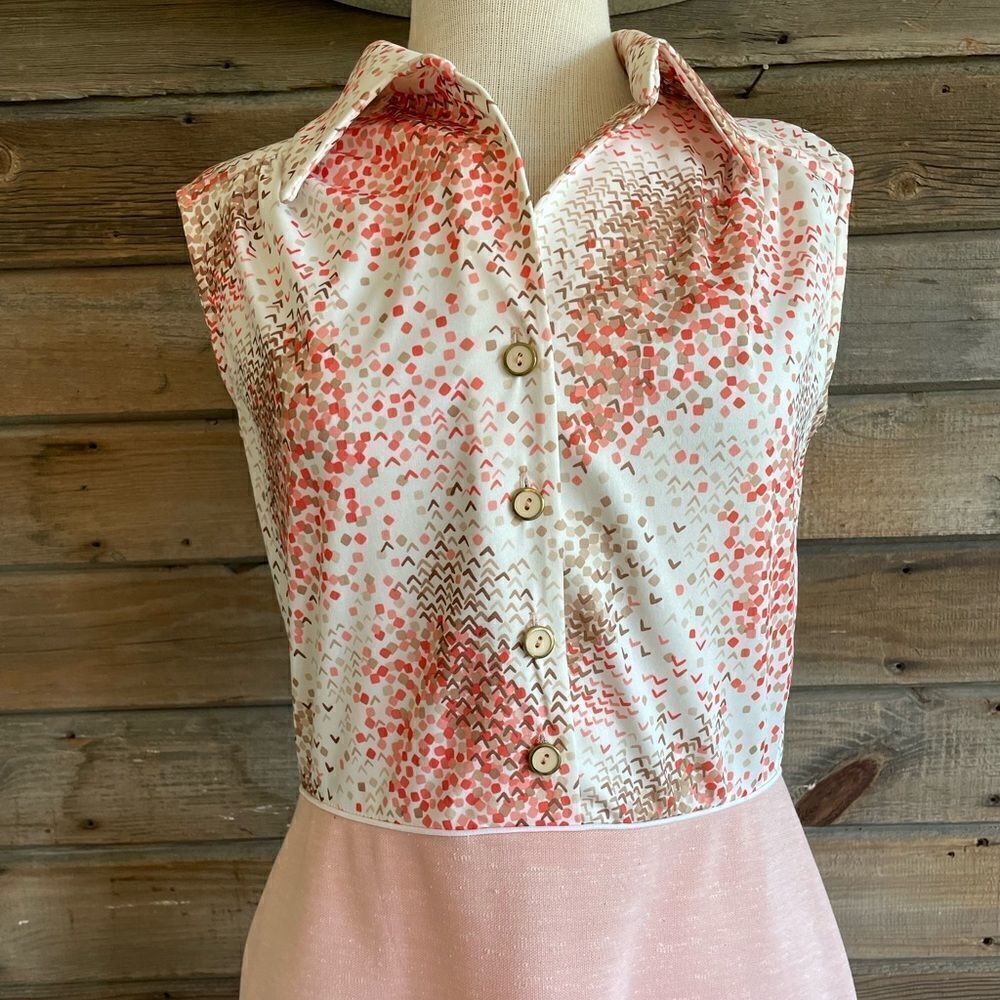 Vintage 60s/70s Julie Miller Dress Jacket and Sleeveless Dress Size 12/13 - Picture 12 of 16